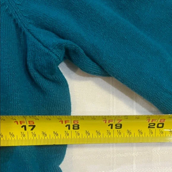 Teal Button-Up Cardigan - Picture 3 of 4